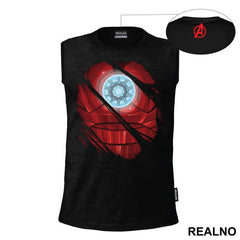 Ripped Shirt - Chest Logo - Iron Man - Avengers