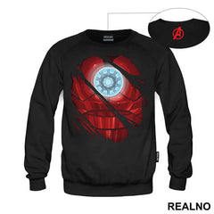 Ripped Shirt - Chest Logo - Iron Man - Avengers