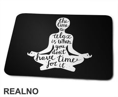The Time To Relax - Yoga - Podloga za miš