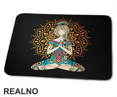 Girl And Nature - Yoga - Podloga za miš