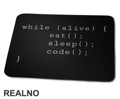 While Alive - Code - Geek - Podloga za miš