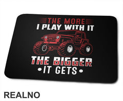 The More I Play With It. The Bigger It Gets - Red - Quad - Off Road - Podloga za miš