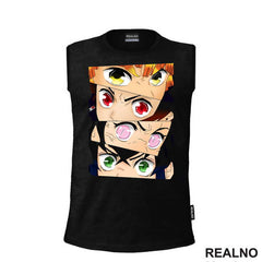 Eyes - Tanjiro, Nezuko, Inosuke And Zenitsu - Demon Slayer
