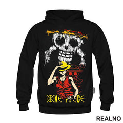 Mottled Skull And Luffy - One Piece