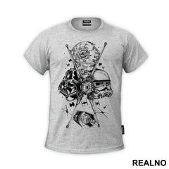 Darth Vader, Stormtrooper And Death Star - Star Wars - Majica
