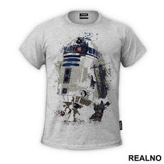R2D2 Color Dots Splash - Star Wars - Majica