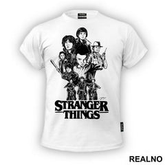 Black Drawing - Stranger Things - Majica