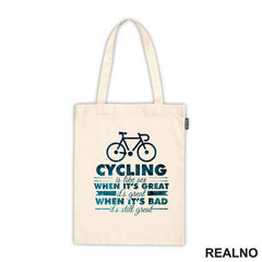 Cycling Is Like Sex - Bickilovi - Bike - Majica