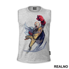 Saitama Yelling Punch - One Punch Man - Majica