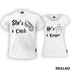 He's A Keeper, She's A Catch - Majice za parove
