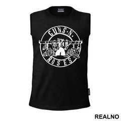 GUNS N ROSES - Circle Logo - Muzika - Majica