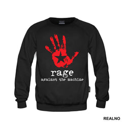 Rage Against The Machine - Red Hand And The Star - Muzika - Majica