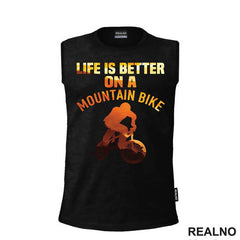 Life Is Better On A Mountain - Orange - Bickilovi - Bike - Majica