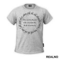 Tattoo - Elvish - Lord Of The Rings - LOTR - Majica