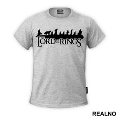 Black Silhouette - Fellowship Shadows- Lord Of The Rings - LOTR - Majica