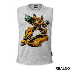 Bumblebee And Chevrolet Camaro - Drawing - Transformers - Majica