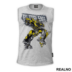 Bumblebee And Logo - Drawing - Transformers - Majica