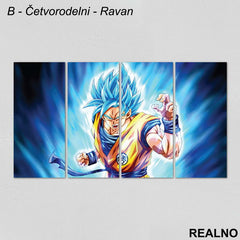 Super Saiyan - Goku - Slika na platnu - Kanvas