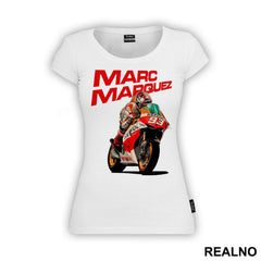 Red Logo And Motor - Marc Marquez - 93 - MotoGP - Sport - Majica