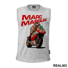 Red Logo And Motor - Marc Marquez - 93 - MotoGP - Sport - Majica