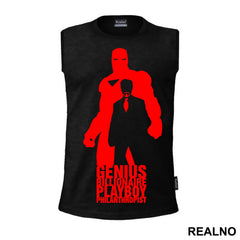 Genius, Billionaire, Playboy, Philanthropist - Red - Iron Man - Majica