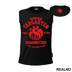 House Targaryen - Fire And Blood - Dragon Stone - I Will Take What Is Mine - Red - House Targaryen - Game Of Thrones - GOT - Majica