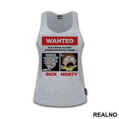 Wanted For Crimes Against Interdimensional Space - Rick And Morty - Majica
