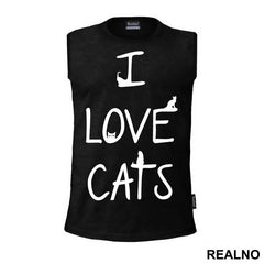 I Love Cats - Mačke - Cat - Majica