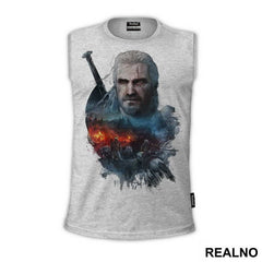 Geralt of Rivia - Blue - The Witcher - Majica
