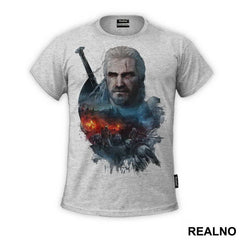 Geralt of Rivia - Blue - The Witcher - Majica
