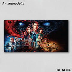 Drawing - Stranger Things - Slika na platnu - Kanvas