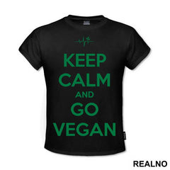 Keep Calm And Go Vegan - Vegan - Majica