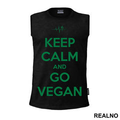 Keep Calm And Go Vegan - Vegan - Majica