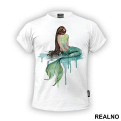 Mermaid Sitting - Sirene - Mermaid - Majica
