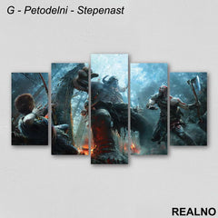 Attack - God Of War - Slika na platnu - Kanvas