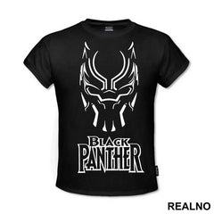 Mask And Logo - Black Panther - Majica