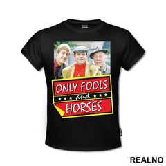 Del Boy, Rodney, Grandad And Logo - Only Fools And Horses - Mućke - Majica