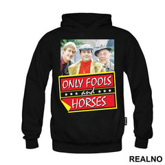 Del Boy, Rodney, Grandad And Logo - Only Fools And Horses - Mućke - Majica