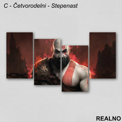 Fire - God Of War - Slika na platnu - Kanvas
