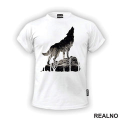 Wolf Howling - Vuk - Životinje - Majica