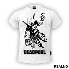 I bet this little hand will make it look really big - Deadpool - Majica