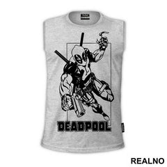 I bet this little hand will make it look really big - Deadpool - Majica