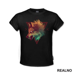 Angry Wolf In A Triangle - Vuk - Životinje - Majica