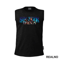 Blue Logo - Stranger Things - Majica