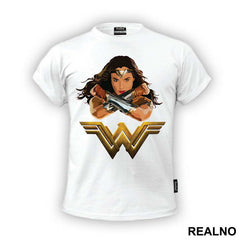 Drawing And Logo - Wonder Woman - Majica
