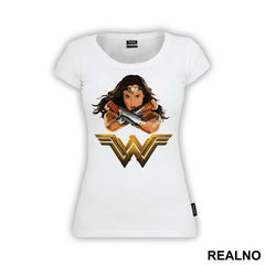 Drawing And Logo - Wonder Woman - Majica