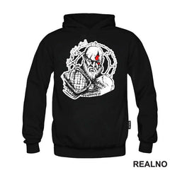 White And Black Lines - Kratos - God Of War - Majica