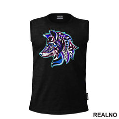 Colorful Wolf - Vuk - Životinje - Majica