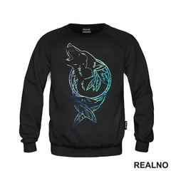 Wolf Head And Dream Catcher - Colored - Vuk - Životinje - Majica