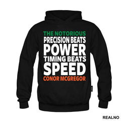 Precision Beats Power, Timing Beats Speed - Conor McGregor - MMA - Majica